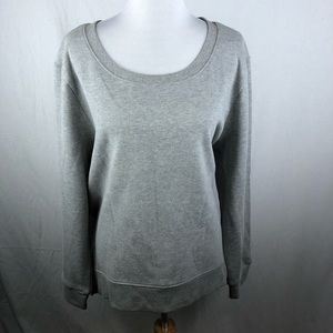 Kensie Jeans 2x mixed fabric sweatshirt top